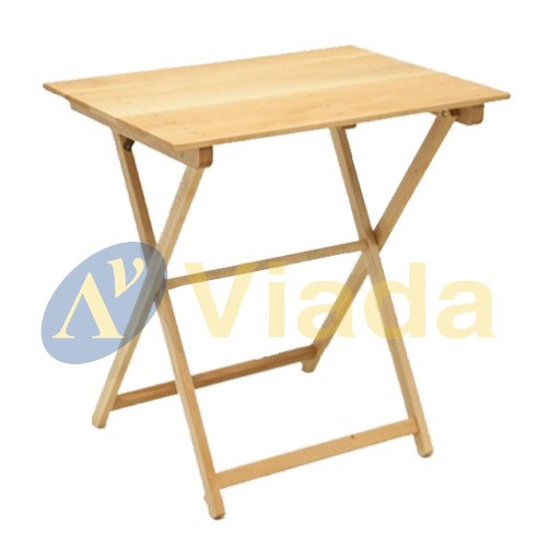 mesa plegable  cuadrada de madera